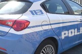 Una macchina della polizia in una immagine di archivio