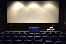 L'interno di una sala cinematografica