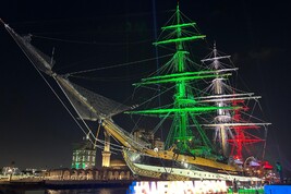 L’Amerigo Vespucci allo Jeddah Yacht Club