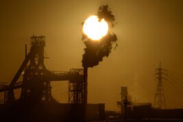 Un'immagine dello stabilimento ILVA di Taranto