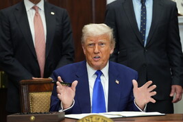 US President Trump signs an Executive Order lowering prescription drug costs