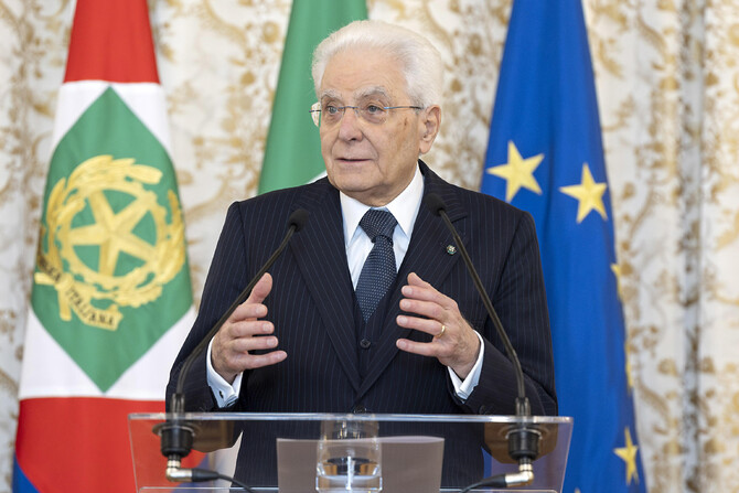 Il presidente Mattarella
