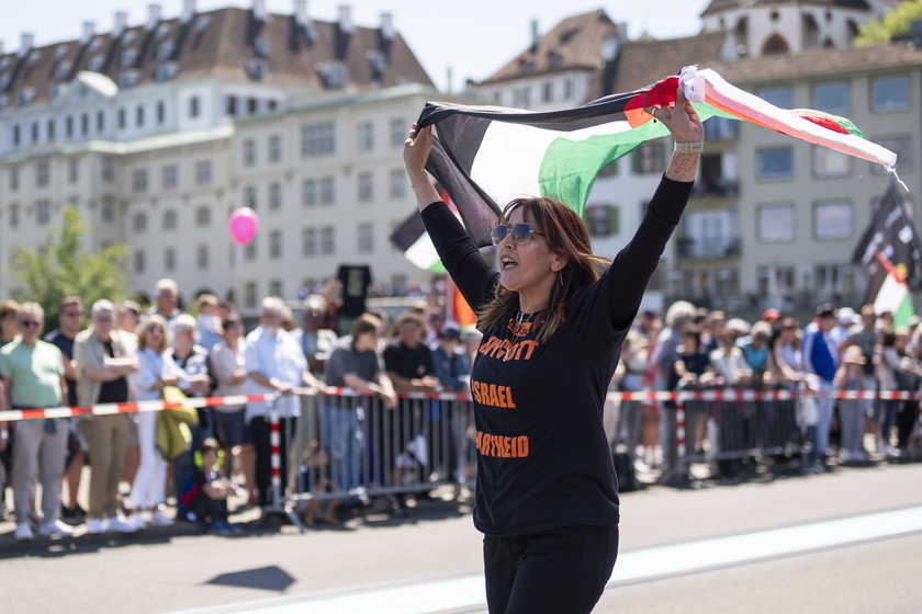 Protest on the sidelines of Eurovision Song Contest 2025 opening ceremony
