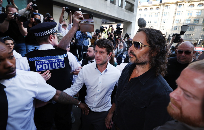 British comedian and actor Russel Brand in court