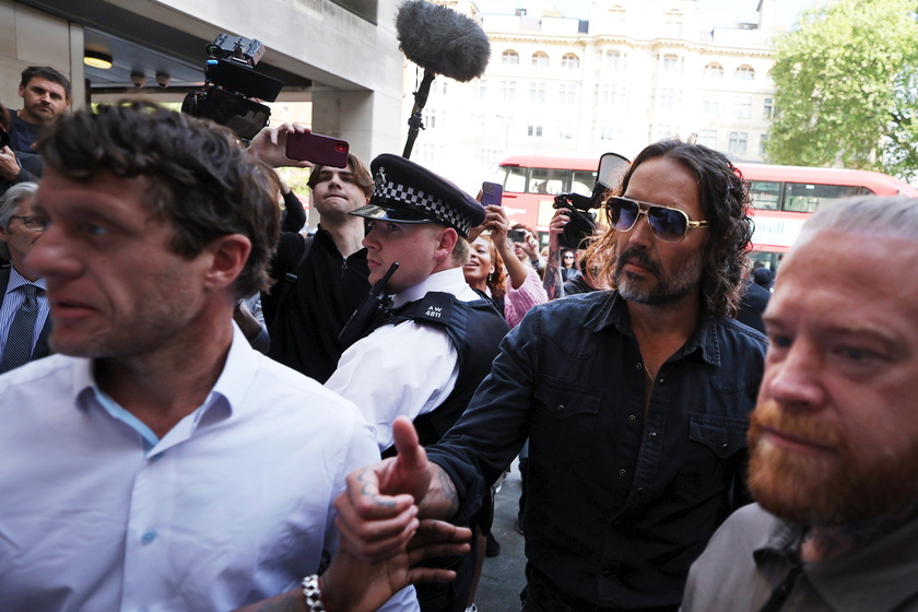 British comedian and actor Russel Brand in court