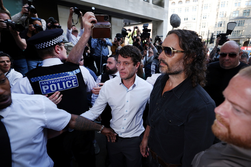 British comedian and actor Russel Brand in court