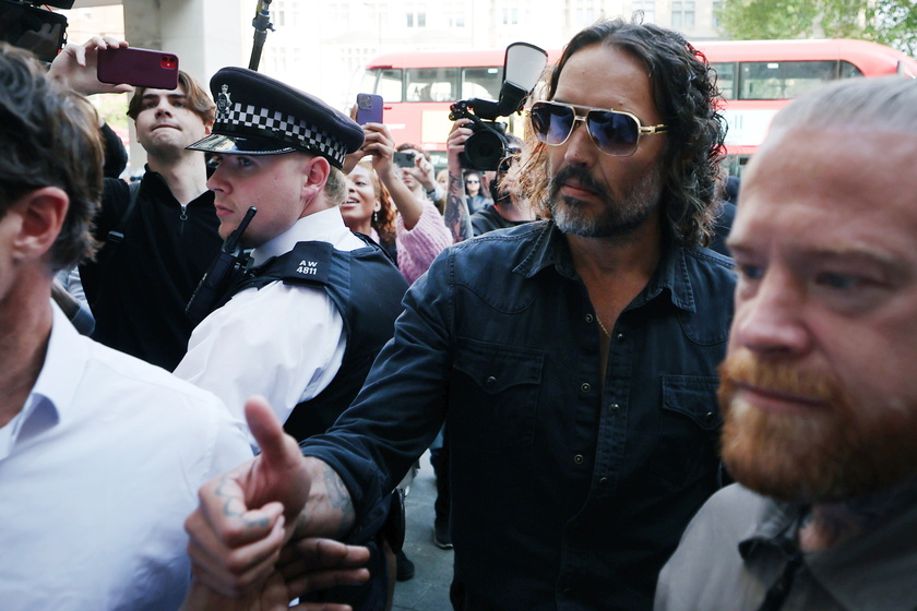 British comedian and actor Russel Brand in court