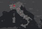 La mappa dei contagi. Nella foto l'aggiornamento al primo pomeriggio del 7 marzo © ANSA