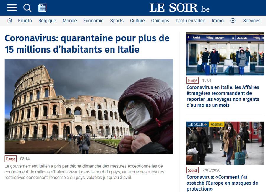 Coronavirus: rassegna stampa estera © Ansa