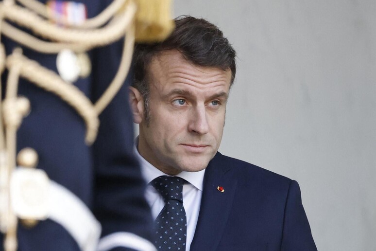 Il presidente francese Emmanuel Macron © ANSA/AFP