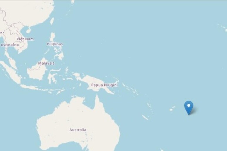 Terremoto a largo di Tonga - RIPRODUZIONE RISERVATA
