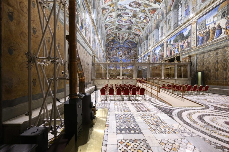 La cappella Sistina - RIPRODUZIONE RISERVATA
