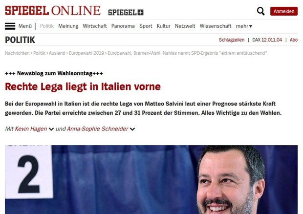 Il boom della Lega sui siti Ue © ANSA