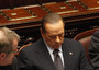 8 novembre 2011 - Un foglio scritto dal presidente del Consiglio Silvio Berlusconi dopo il voto nell'aula della  Camera