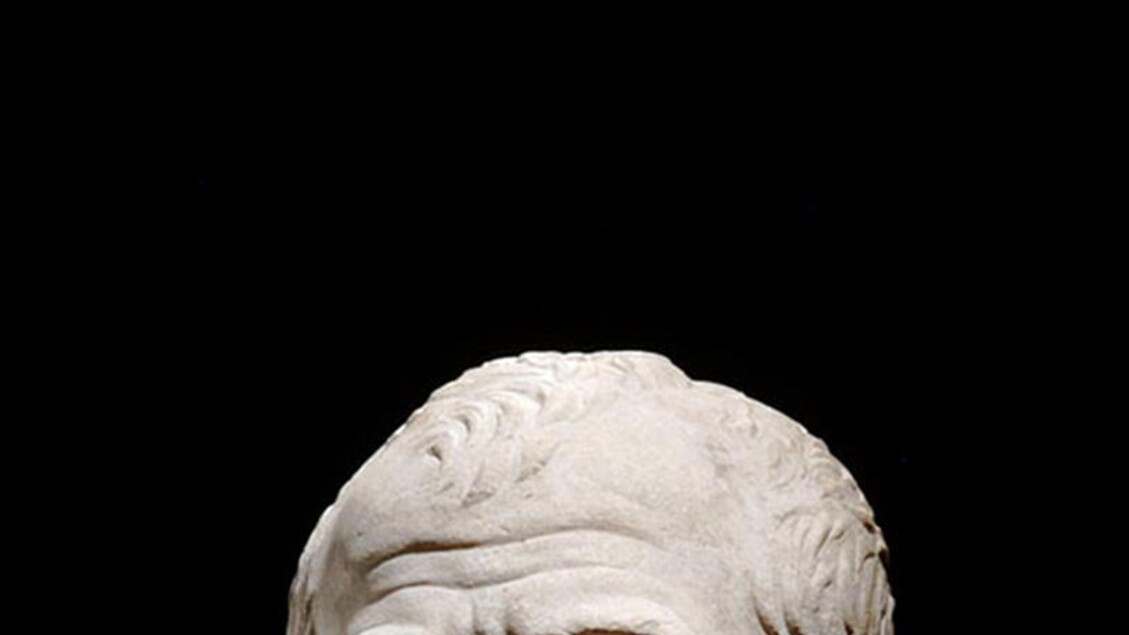 Un busto in marmo di Giulio Cesare