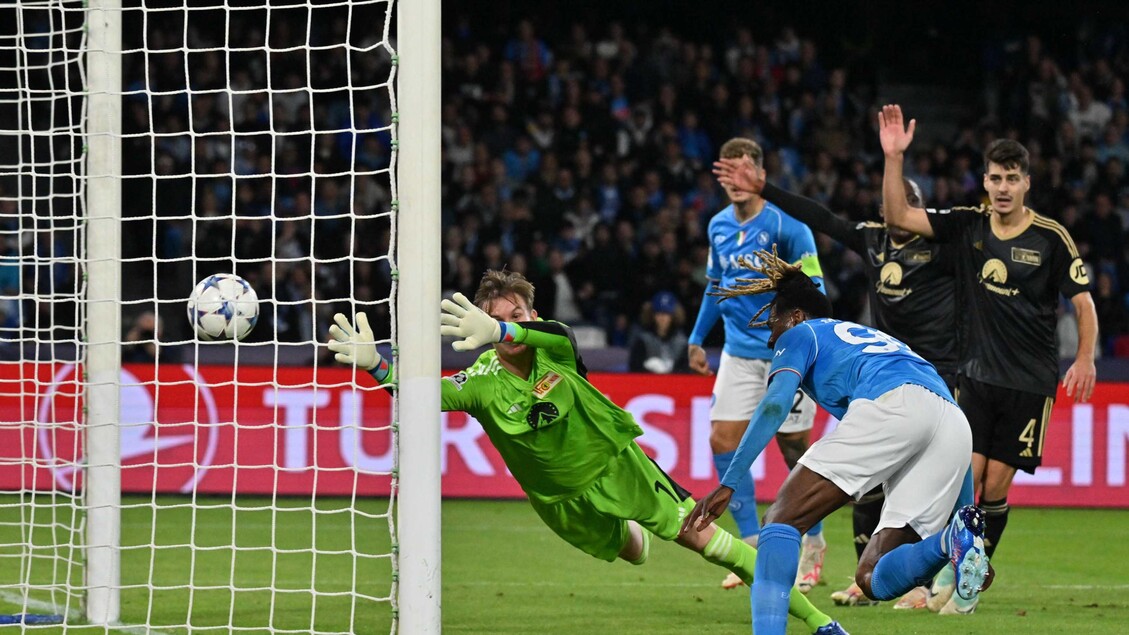 Napoli-Union Berlin 1-1 - RIPRODUZIONE RISERVATA