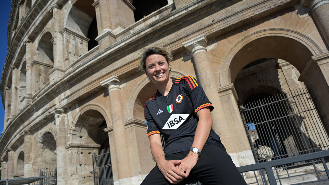 La calciatrice della Roma Valentina Giacinti negli scatti di Danilo Schiavella - RIPRODUZIONE RISERVATA