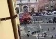 Piazza del Popolo, il corteo degli ultrà del Galatasaray © Ansa