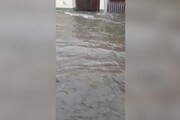 Maltempo in Sardegna, strade allagate a Pirri