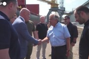 Ucraina, Il segretario generale dell'Onu Guterres visita il porto di Odessa