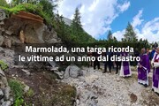 Marmolada, una targa ricorda le vittime ad un anno dal disastro