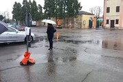 Saman, l'arrivo del feretro al cimitero di Novellara