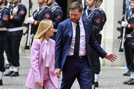Il vicepresidente Usa, JD Vance, e la premier Giorgia Meloni