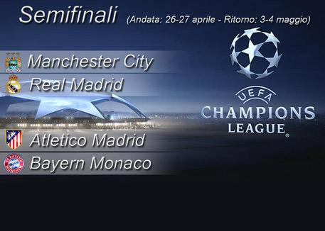 Champions, sorteggiate le semifinali © ANSA