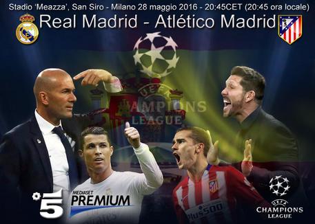 Champions, derby spagnolo in finale (elaborazione) © ANSA