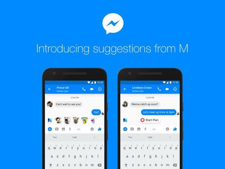 Facebook lancia assistente 'M', suggerimenti in chat © ANSA