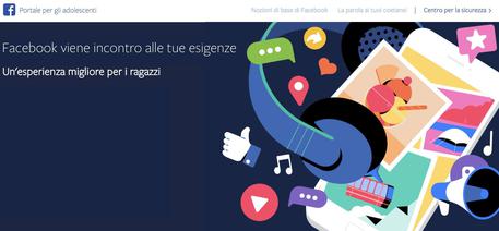 Facebook: arriva un portale per gli adolescenti © ANSA