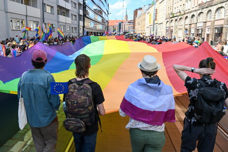 Una manifestazione per i diritti Lgbt