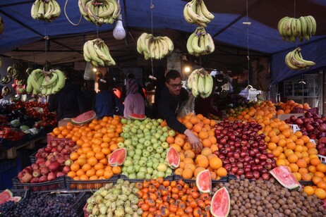 Mercato di frutta e verdura in Cisgiordania