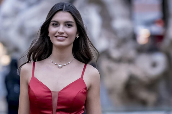 Miss Italia 2023 Francesca Bergesio in Piazza Navona