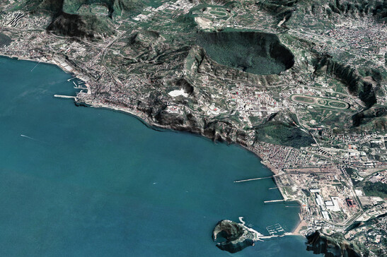 Sotto i Campi Flegrei la crosta terrestre presenta uno strato più debole del normale (fonte:&nbsp;Laboratorio di Geomatica dell’Osservatorio Vesuviano - INGV)