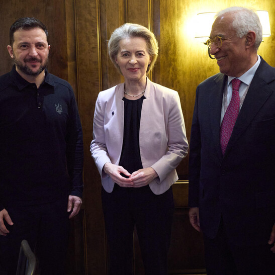 Von der Leyen e Costa il 24 febbraio a Kiev: "L'Ucraina eroica"