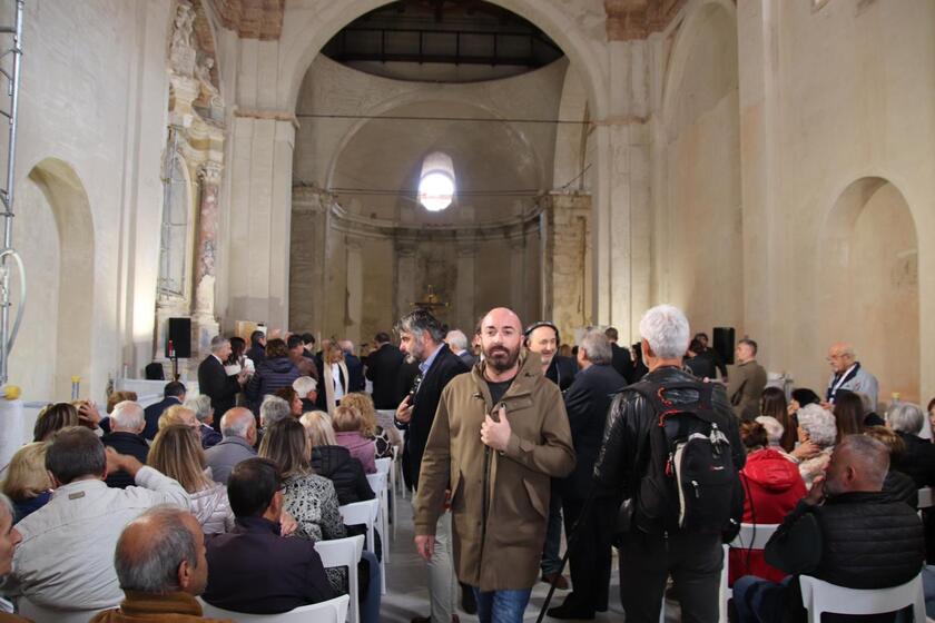 A sette anni dal sisma la messa torna nella Basilica Norcia - RIPRODUZIONE RISERVATA