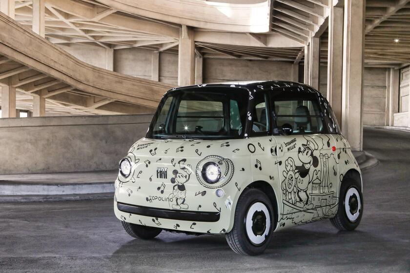 Fiat Topolino, 5 modelli unici per 100 anni di Disney e Lingotto - RIPRODUZIONE RISERVATA