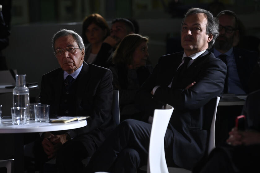 Il presidente dell 'ANSA Giulio Anselmi e l 'amministratore delegato Stefano De Alessandri - RIPRODUZIONE RISERVATA