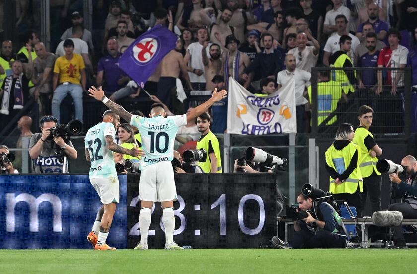 Soccer: Coppa Italia Final, Fiorentina-Inter - RIPRODUZIONE RISERVATA