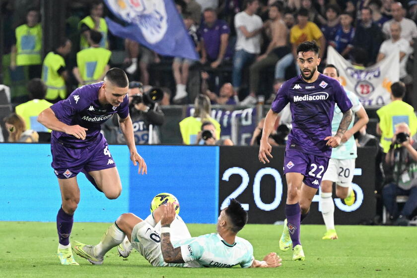 Soccer: Coppa Italia Final, Fiorentina-Inter - RIPRODUZIONE RISERVATA
