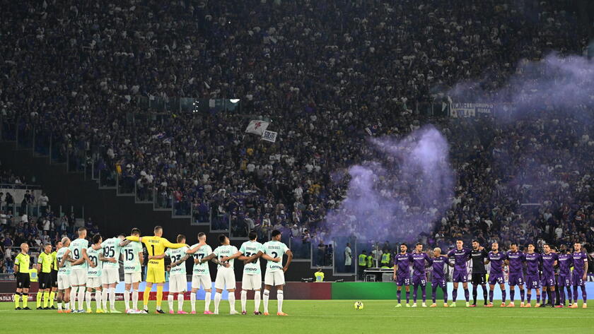 Soccer: Coppa Italia Final, Fiorentina-Inter - RIPRODUZIONE RISERVATA