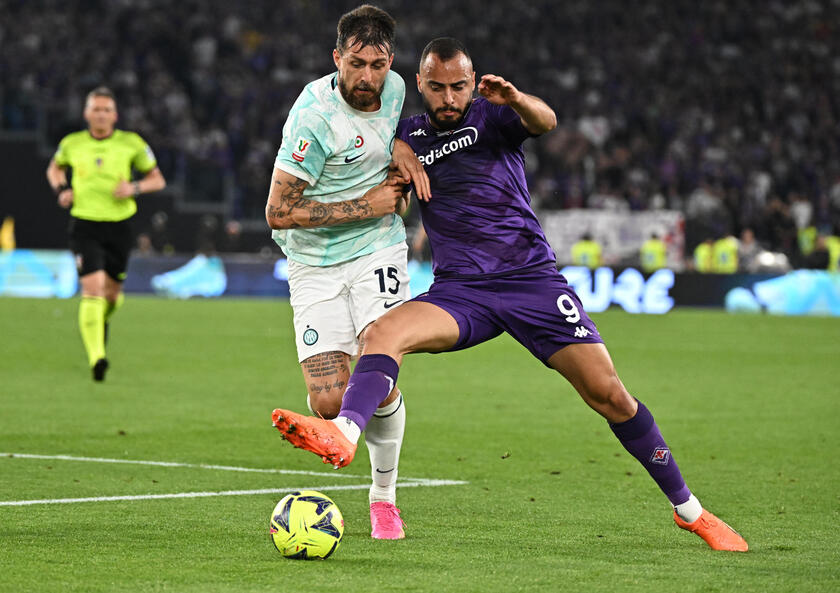 Soccer: Coppa Italia Final, Fiorentina-Inter - RIPRODUZIONE RISERVATA