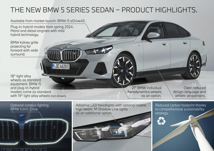 Nuova BMW serie 5 - RIPRODUZIONE RISERVATA