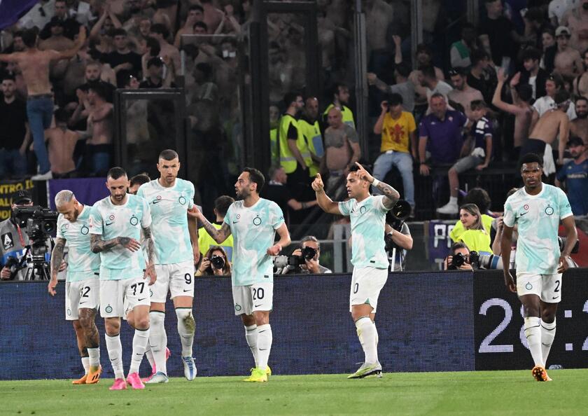 Soccer: Coppa Italia Final, Fiorentina-Inter - RIPRODUZIONE RISERVATA
