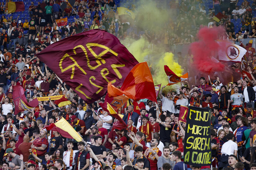AS Roma supporters watch Europa League final between Sevilla FC and AS Roma - RIPRODUZIONE RISERVATA