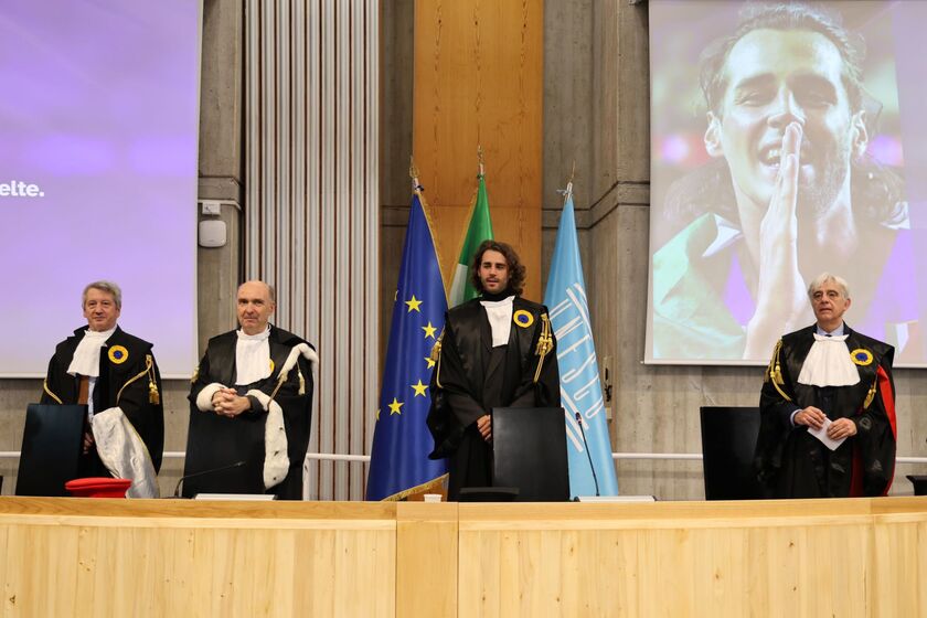 Laurea magistrale honoris causa in Scienze dello Sport a Gianmarco Tamberi