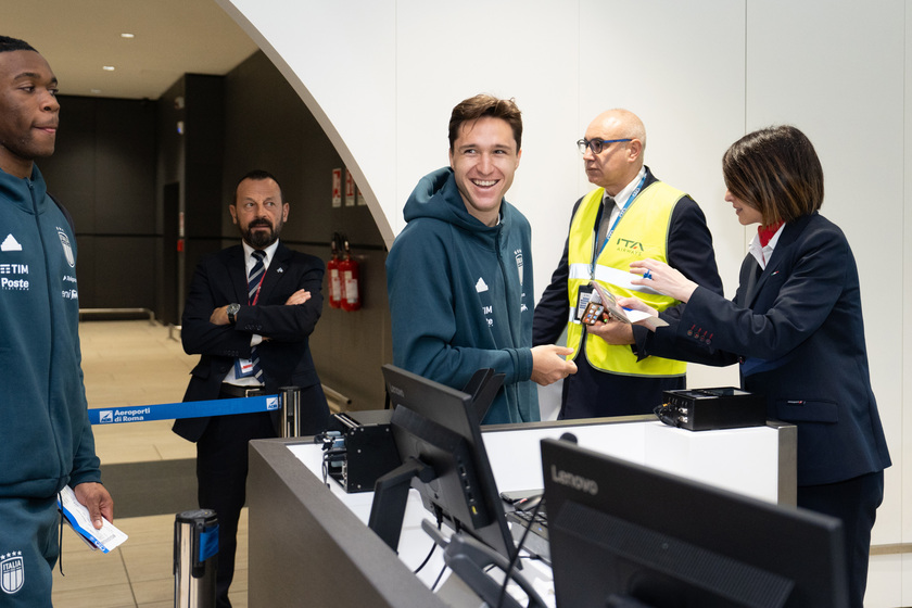 Calcio: la nazionale partita per la tournée negli Usa - RIPRODUZIONE RISERVATA
