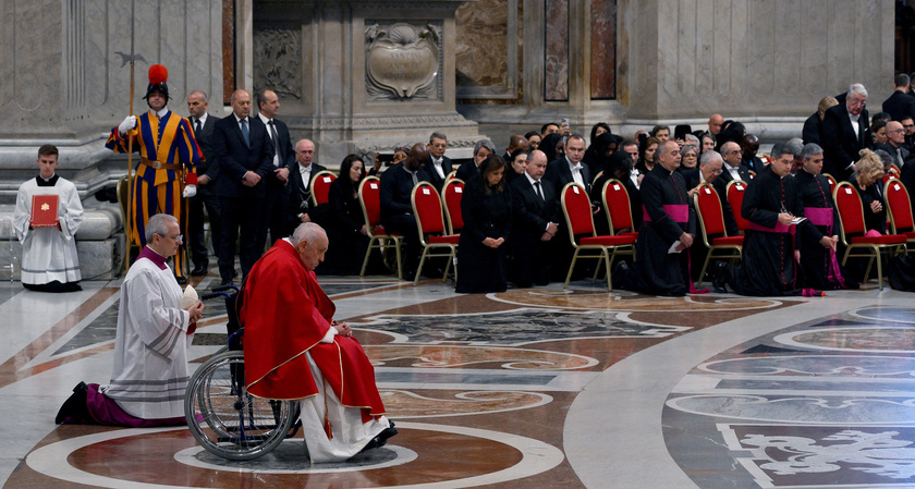 Pope Francis celebrates Good Friday Mass - RIPRODUZIONE RISERVATA