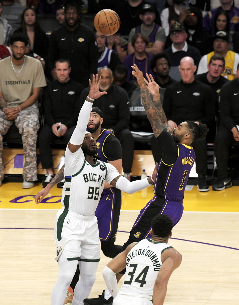 NBA - Milwaukee Bucks at Los Angeles Lakers - RIPRODUZIONE RISERVATA